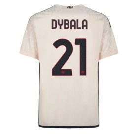 AS Roma Paulo Dybala #21 Borta Kläder 2023-24 Kortärmad